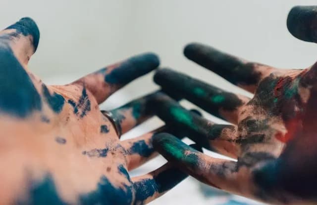 creative hands working together